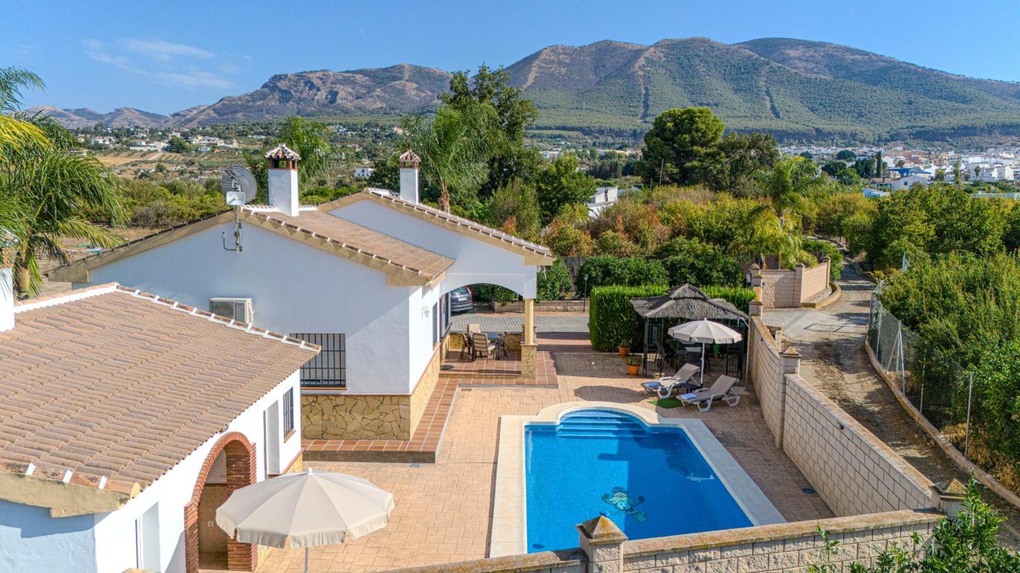 Casa Rural Tipica Andaluza, Wifi,Piscina, Barbacoa, Aire Acondicionado, 5Min Centros Alhaurín el Grande Extérieur photo